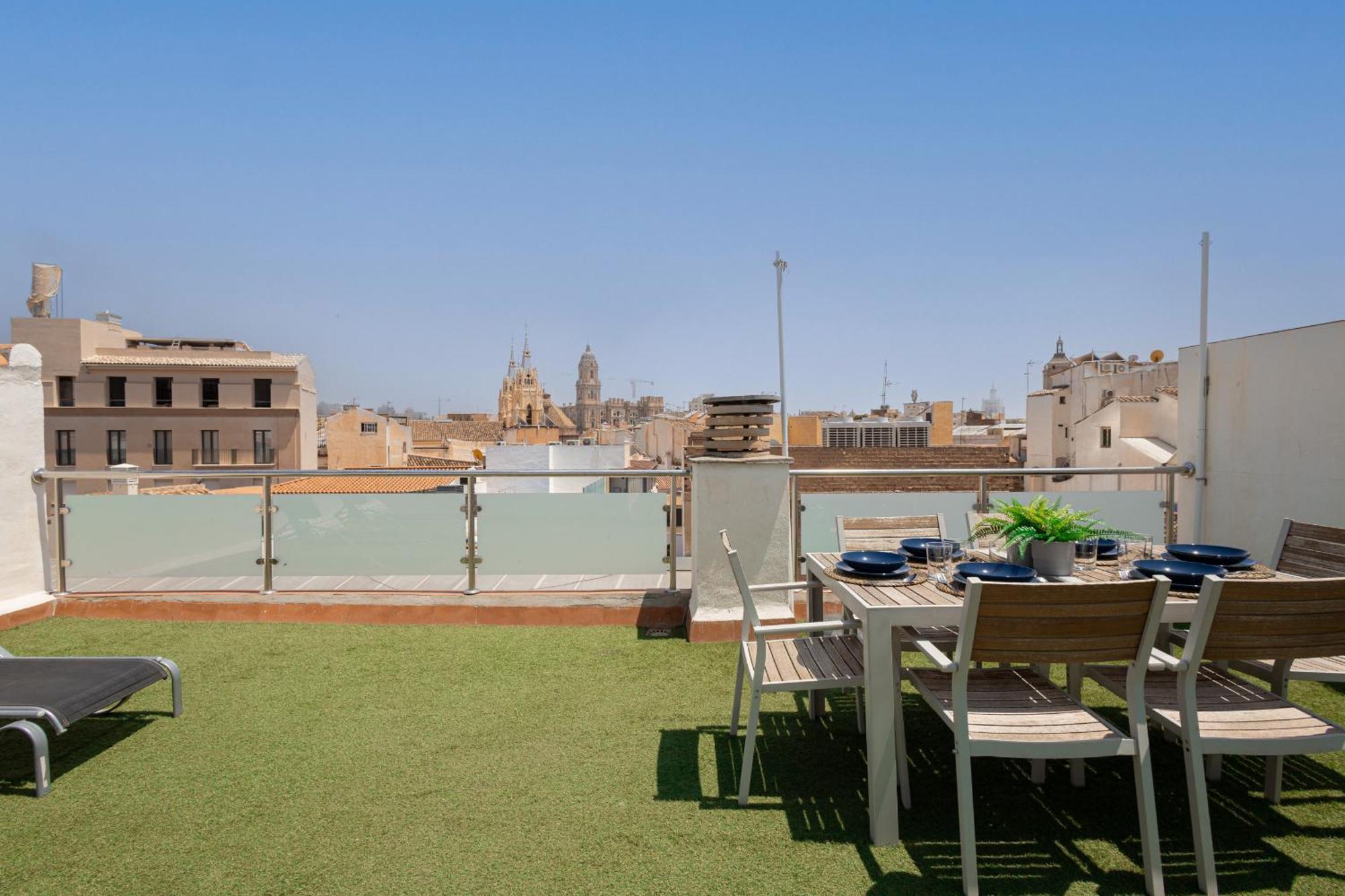 C103 - Sunny Terrace, Old Town Views Apartment Malaga Ngoại thất bức ảnh