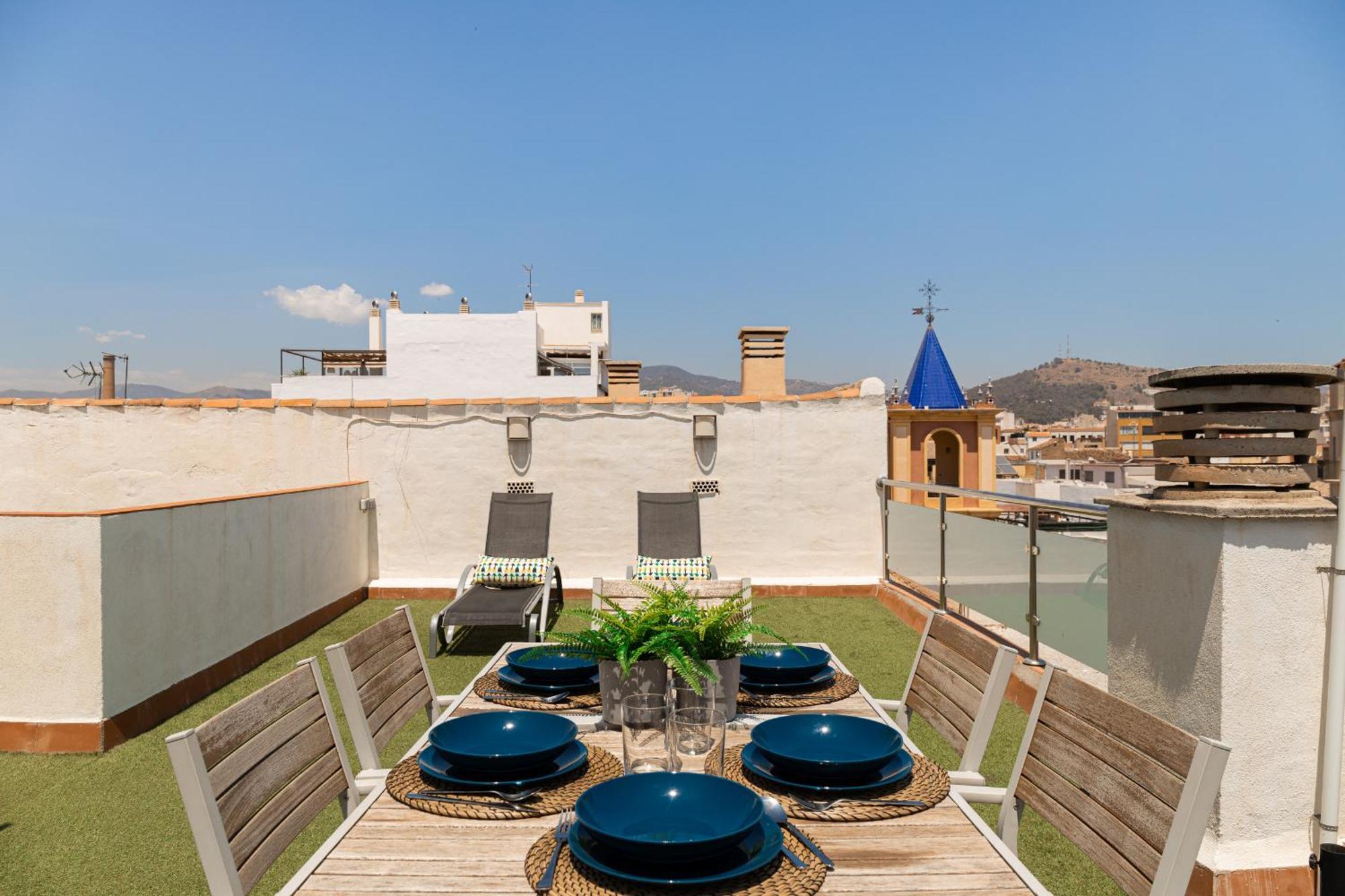 C103 - Sunny Terrace, Old Town Views Apartment Malaga Ngoại thất bức ảnh